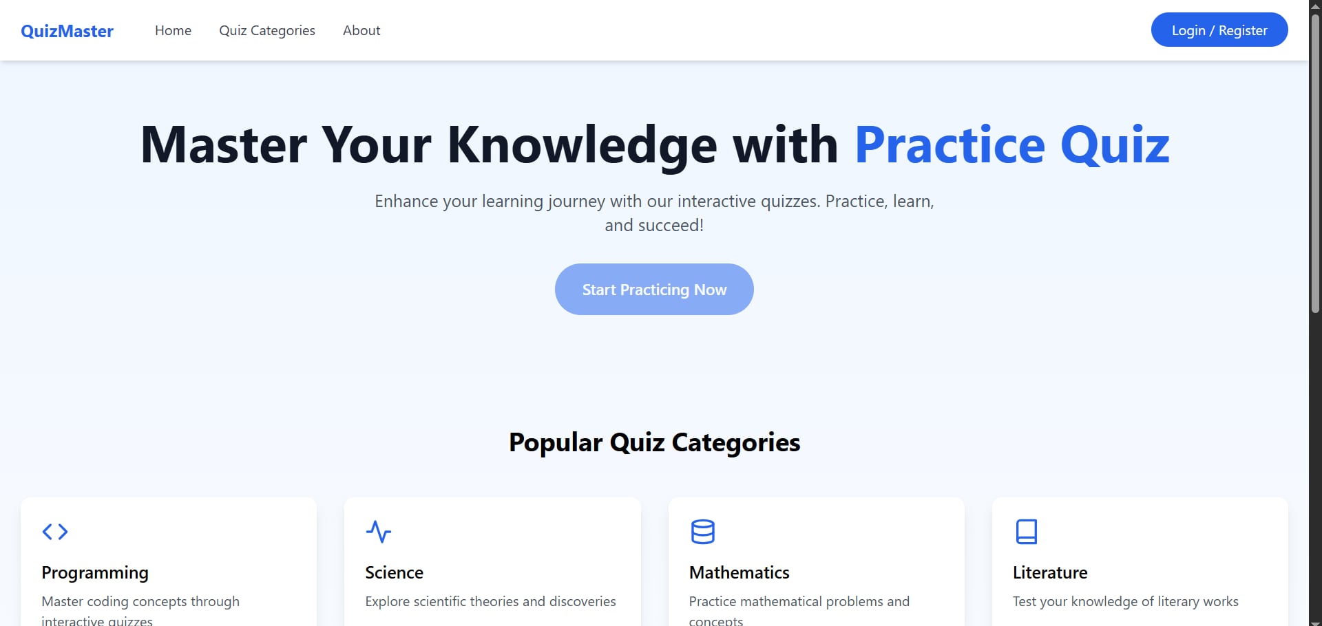 Quiz Practice System